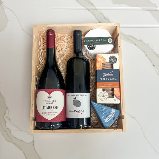 The Yorkshire One (Small)  - Red Wine & Cheese Box