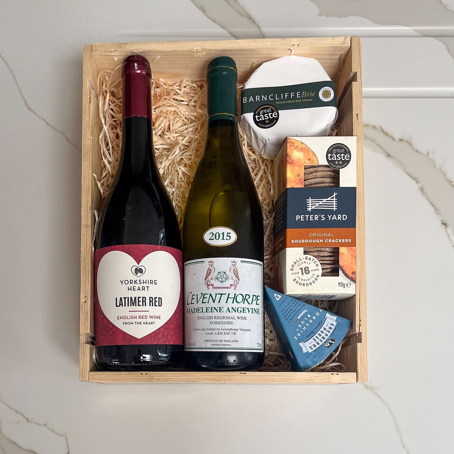 The Yorkshire One (Small)  - Mixed Wine & Cheese Box