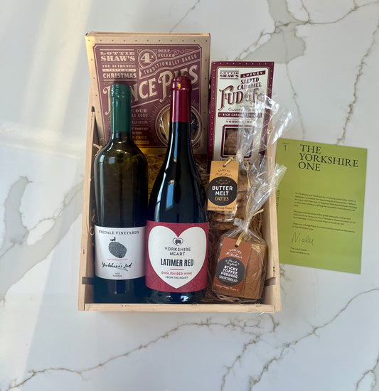 The Yorkshire One (Small) - Mixed Wine & Sweet Treat Box