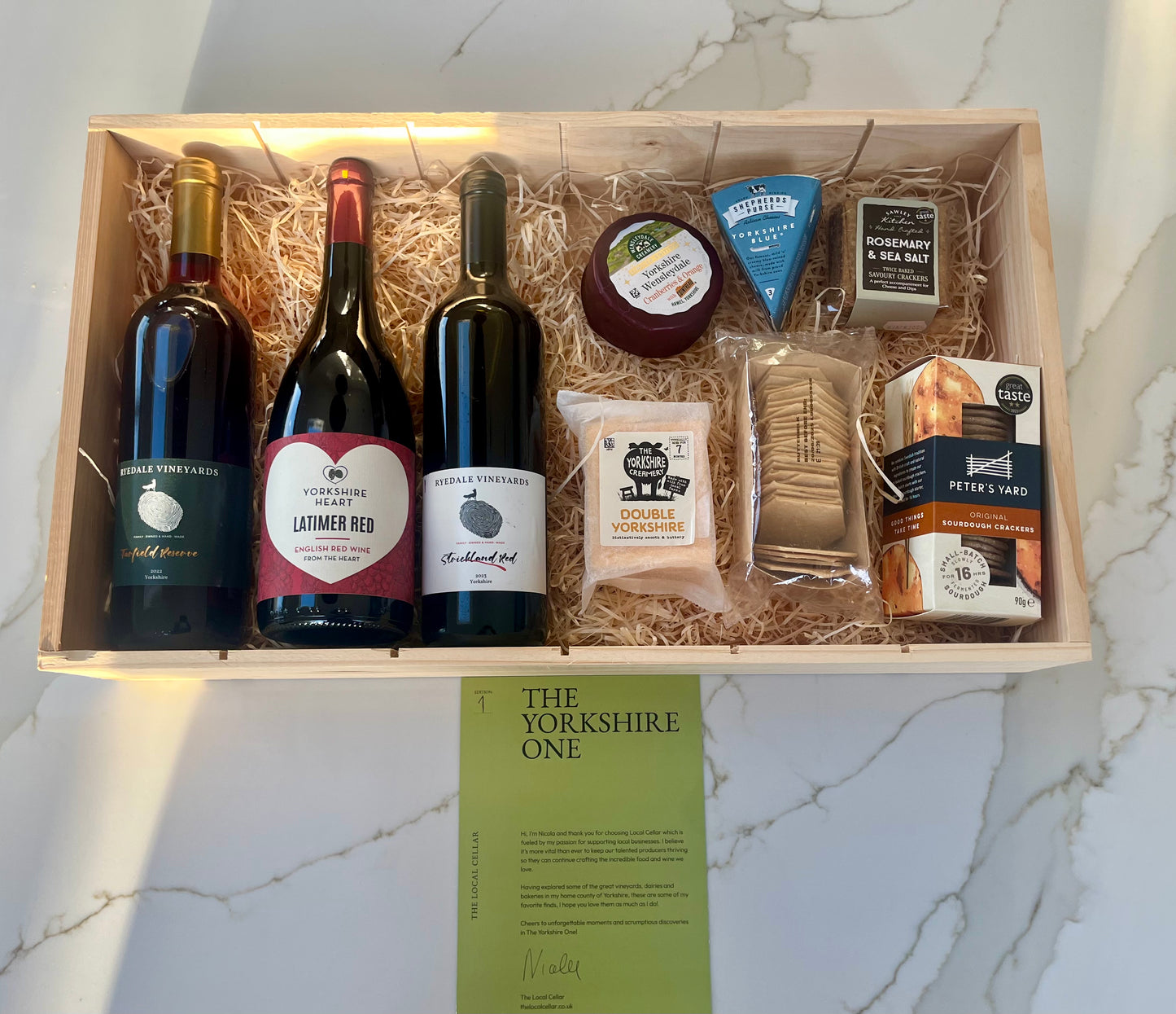 The Yorkshire One (Medium) - Red Wine & Cheese Box